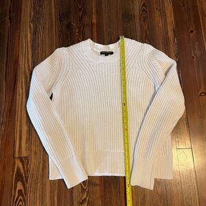 Banana Republic Cream Ribbed Crew Sweater